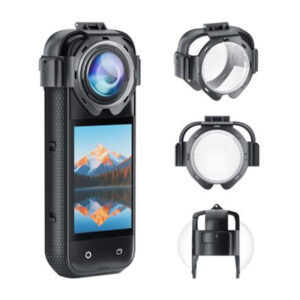 Καλύμματα φακών Puluz για την κάμερα Insta360 X5 (snap-on)