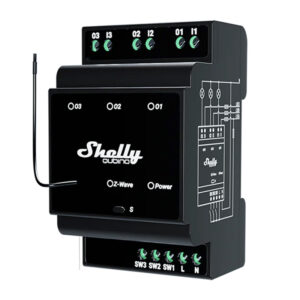 Shelly Qubino Wave Pro 3 Z-Wave 3 καναλιών ρελέ ράγας DIN