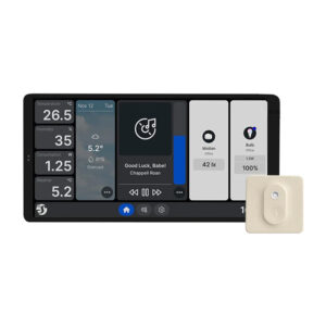 Διπλός πίνακας ελέγχου Shelly Wall Display X2 WiFi/BLU (ασημί) + BLU H&T