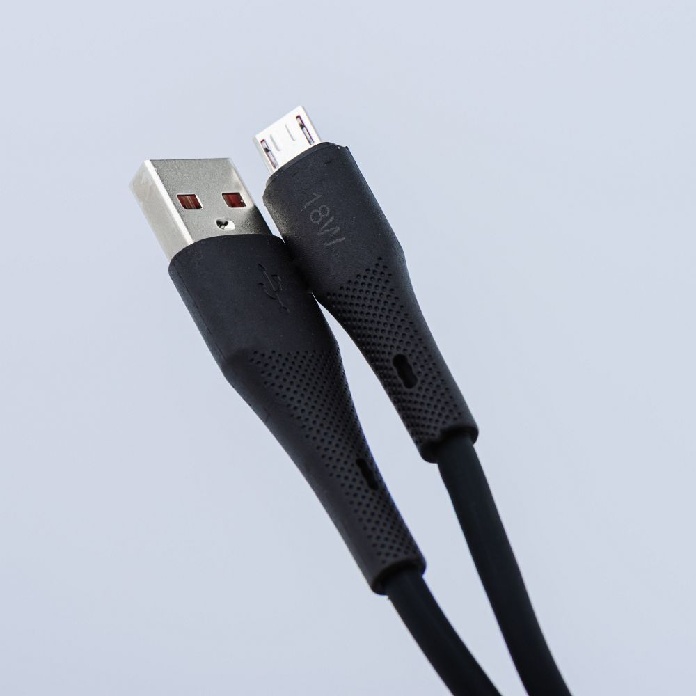FORCELL F-ENERGY C343 cable USB A to Lightning 2,4A 12W Silicone 1 m black