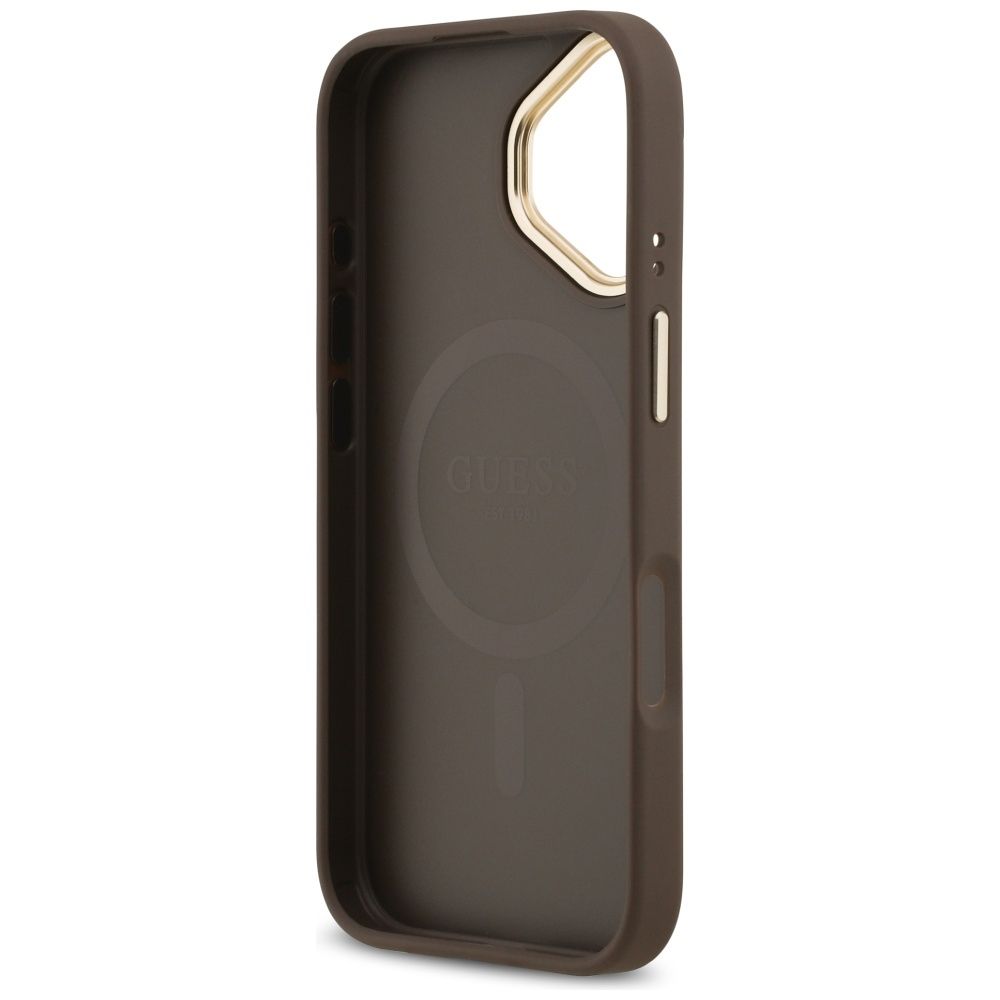 54113218b9e671f4e618ad6be797c486 GUESS case for IPHONE 17 compatible with MagSafe GUHMP17SP4MSEGCW (PU 4G W/ Classic) brown
