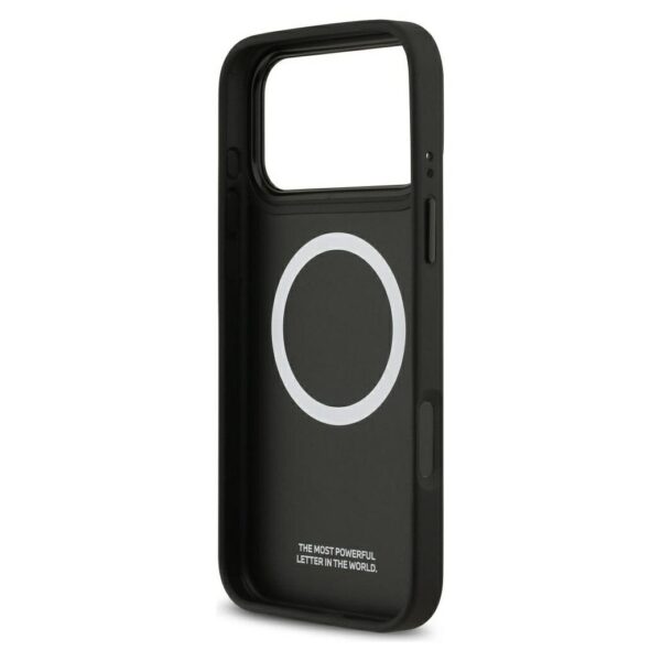BMW case for IPHONE 17 Pro Max compatible with MagSafe BMHMP17X25PCCSCKR (PU Carbon Line & Logo) red