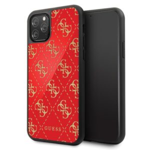 Guess GUHCN584GGPRE iPhone 11 Pro red/red hard case 4G Double Layer Glittereng