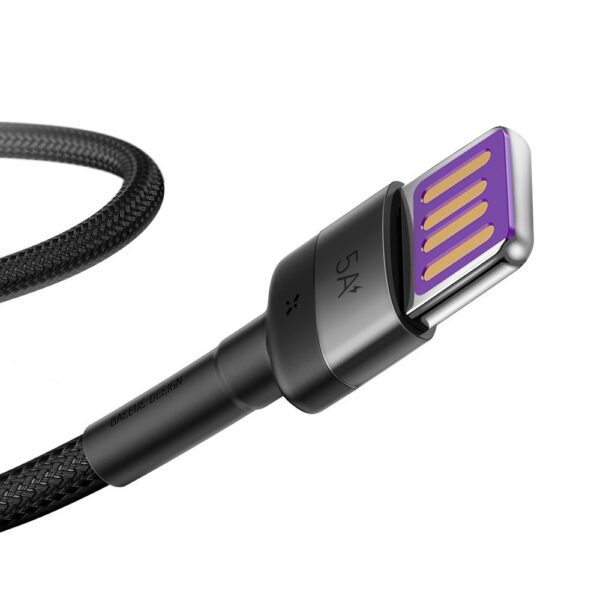 55577_1 Baseus Cafule cable USB Type C SuperCharge 40W Quick Charge 3.0 QC 3.0 1m gray-black (CATKLF-PG1)eng
