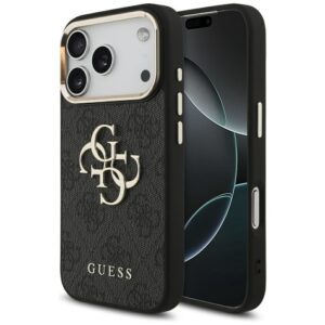 GUESS case for IPHONE 17 Pro GUHCP17L4GMGCGR (PU W/ Big 4G Classic Logo) gold black
