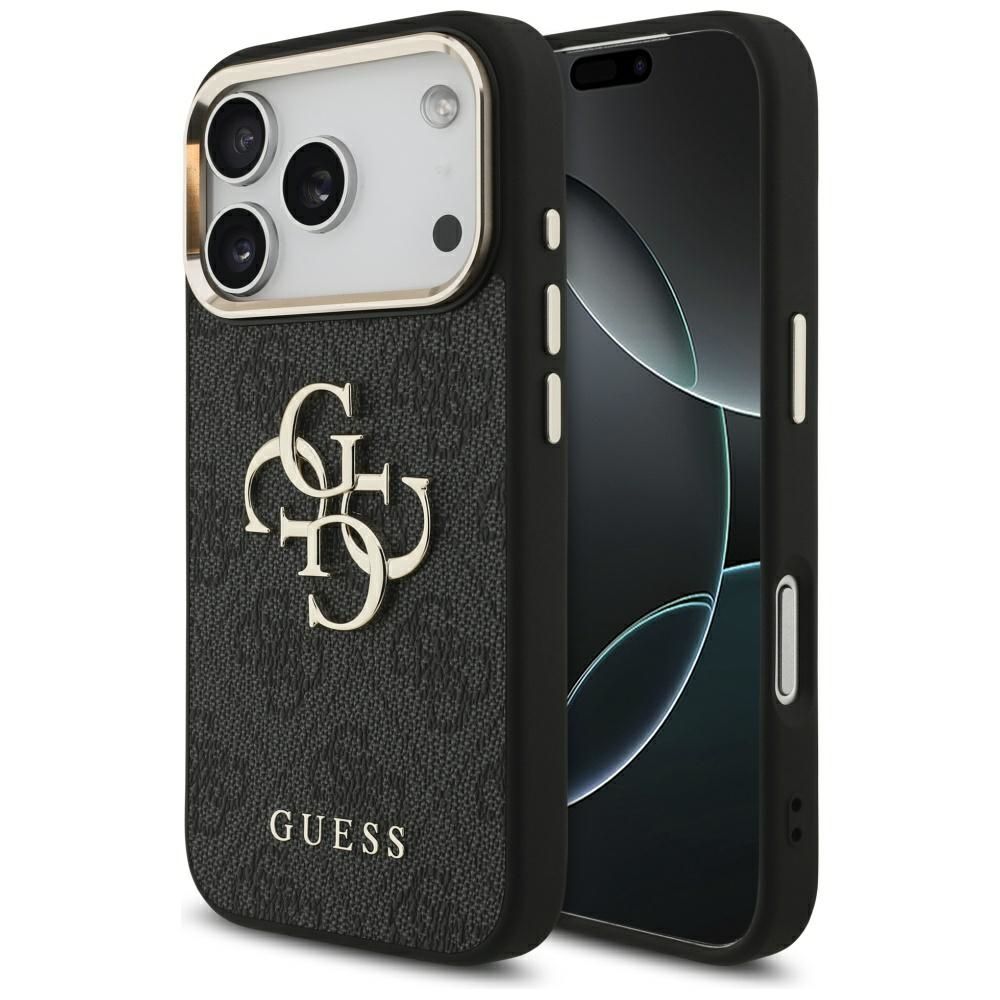 559aa14e7d2f820ce321c8c9bc34b0eb GUESS case for IPHONE 17 Pro GUHCP17L4GMGCGR (PU W/ Big 4G Classic Logo) gold black