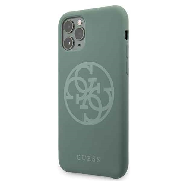 Guess GUHCN58LS4GKA iPhone 11 Pro khaki hard case Silicone 4G Tone On Toneeng