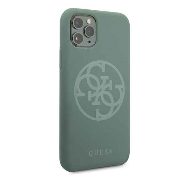 Guess GUHCN58LS4GKA iPhone 11 Pro khaki hard case Silicone 4G Tone On Toneeng