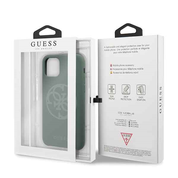 Guess GUHCN58LS4GKA iPhone 11 Pro khaki hard case Silicone 4G Tone On Toneeng