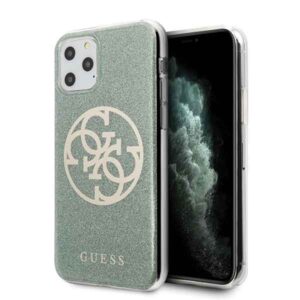 Guess GUHCN58PCUGLKA iPhone 11 Pro khaki hard case 4G Circle Glittereng