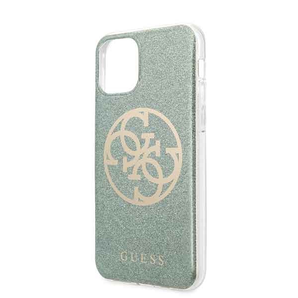 Guess GUHCN58PCUGLKA iPhone 11 Pro khaki hard case 4G Circle Glittereng