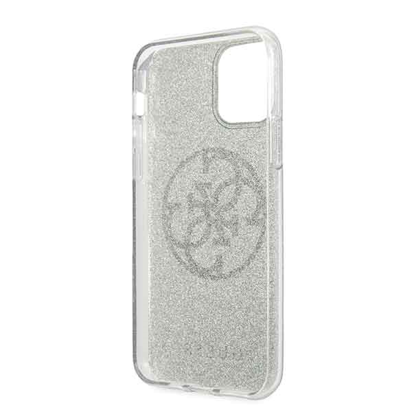 Guess GUHCN58PCUGLKA iPhone 11 Pro khaki hard case 4G Circle Glittereng