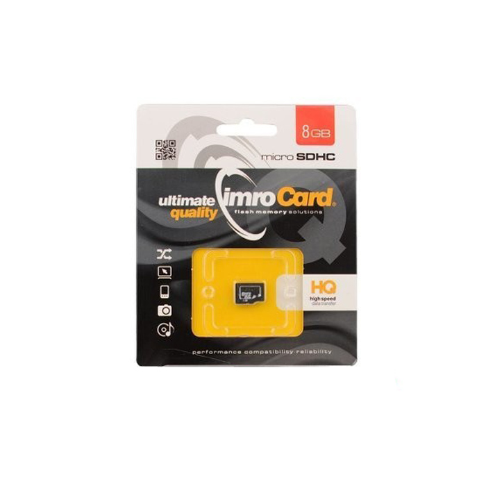 57666_oryg Imro memory card 8GB microSDHC cl. 10