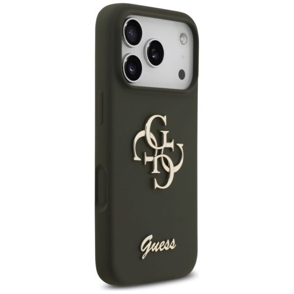 GUESS case for IPHONE 17 Pro Max GUHCP17XSC4GSMA (Silicone W/ Big 4G Script) khaki