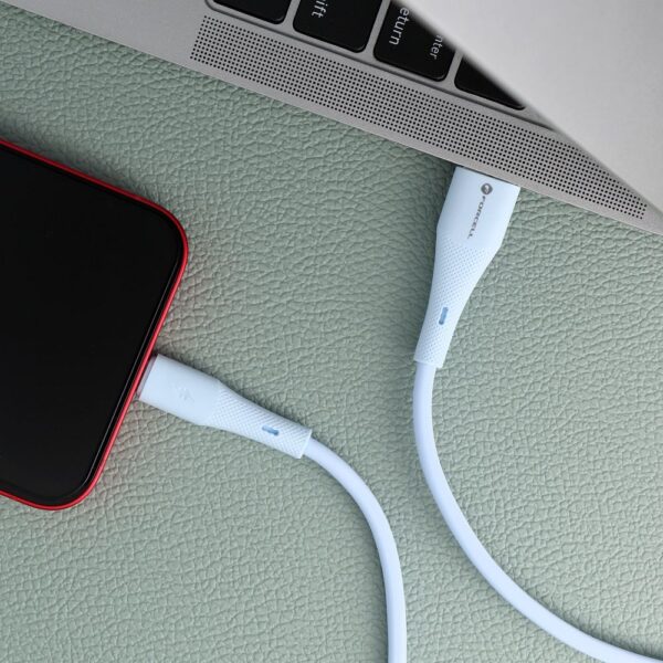 FORCELL F-ENERGY C343 cable USB A to Lightning 2,4A 12W Silicone 1 m blue