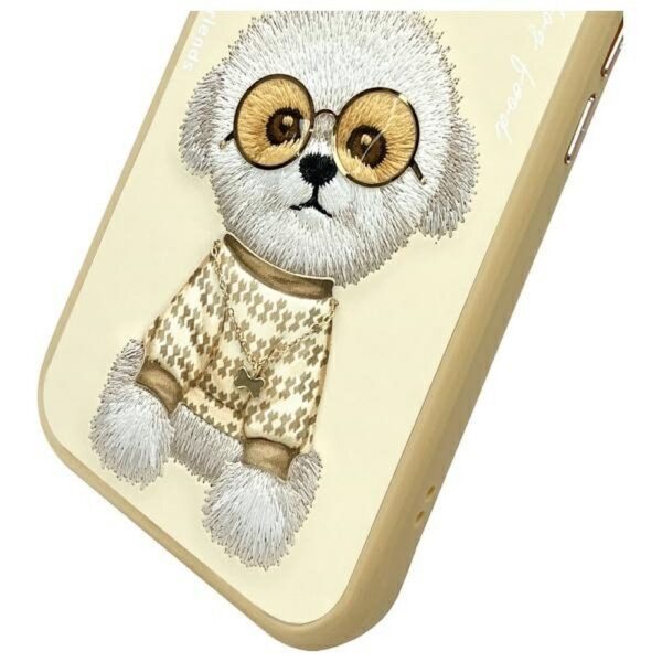 NIMMY case GLASSES COOL DOG for IPHONE 15 khaki