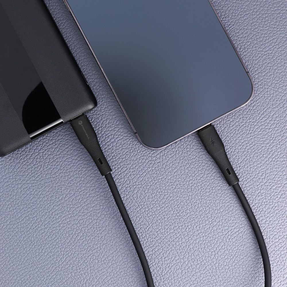 5b9e1c8cf620779140015835e3ca500b FORCELL F-ENERGY C346 cable Type C to Lightning PD 3A 27W Silicone 1 m black