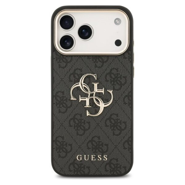 5c2e67025bcf5a567ac7848fa552a203 GUESS case for IPHONE 17 Pro Max GUHCP17X4GMGCGR (PU W/ Big 4G Classic Logo) gold black