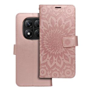 MEZZO Book case for XIAOMI Redmi Note 14 PRO 5G / 14 PRO PLUS 5G mandala rose gold