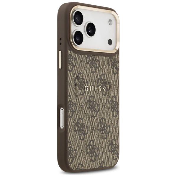 GUESS case for IPHONE 17 Pro Max compatible with MagSafe GUHMP17XP4MSEGCW (PU 4G W/ Classic) brown
