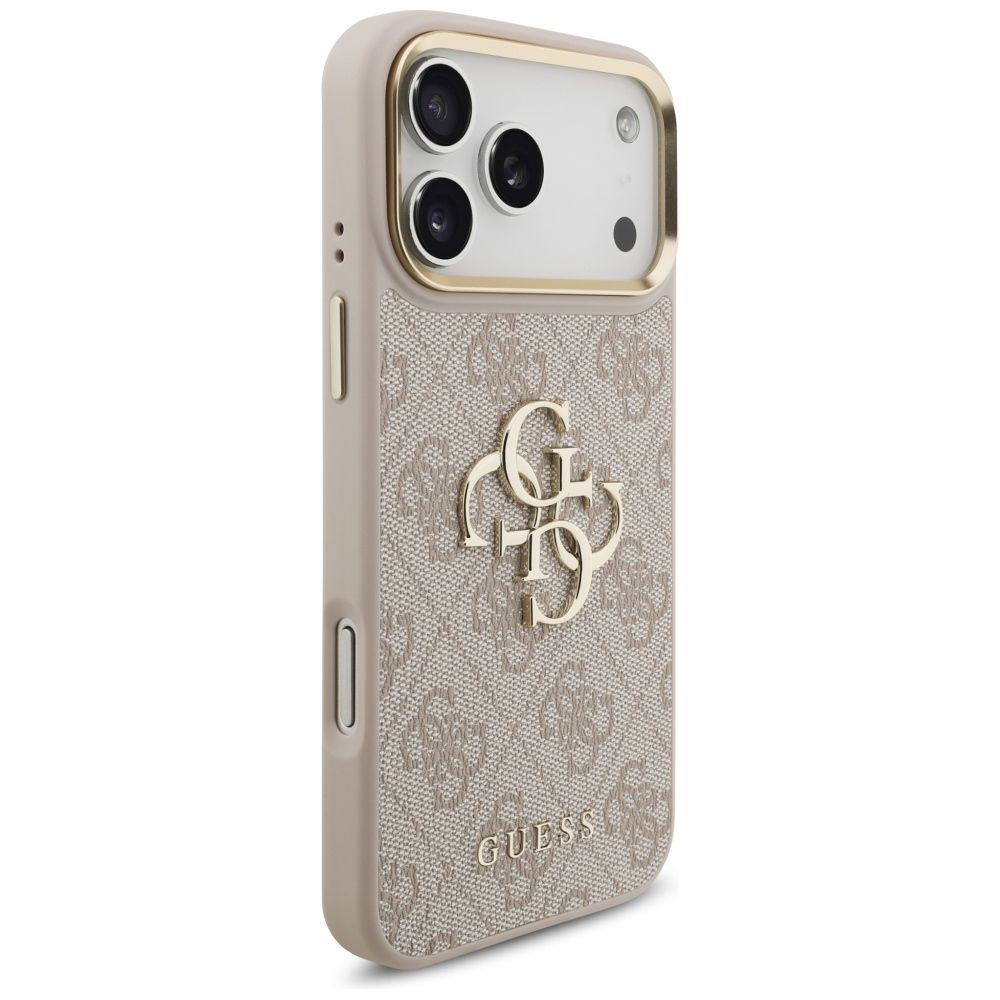 5da0fc71d70ff4d5db0ac17d2ad7679d GUESS case for IPHONE 17 Pro Max GUHCP17XP4G4BCSP (PU W/ Big 4G Classic & Big Strap Metal Buttons) pink