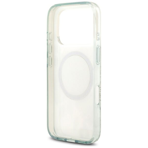 GUESS case for IPHONE 17 Pro Max compatible with MagSafe GUHMP17XHFWBDCEN (IML Flower & Tonal Circle) green