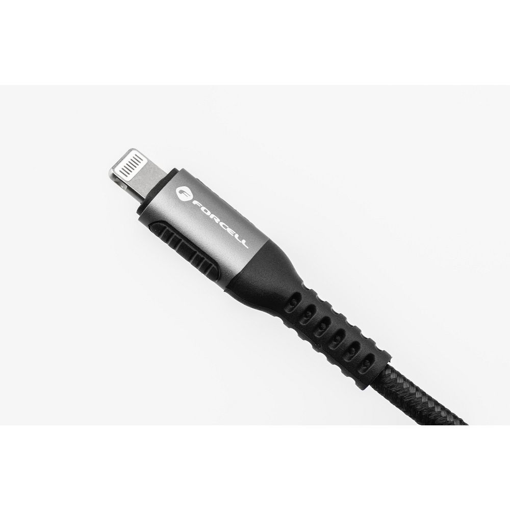 FORCELL F-ENERGY C257 cable USB A to Lightning 2,4A 12W Cafule 1,2 m black