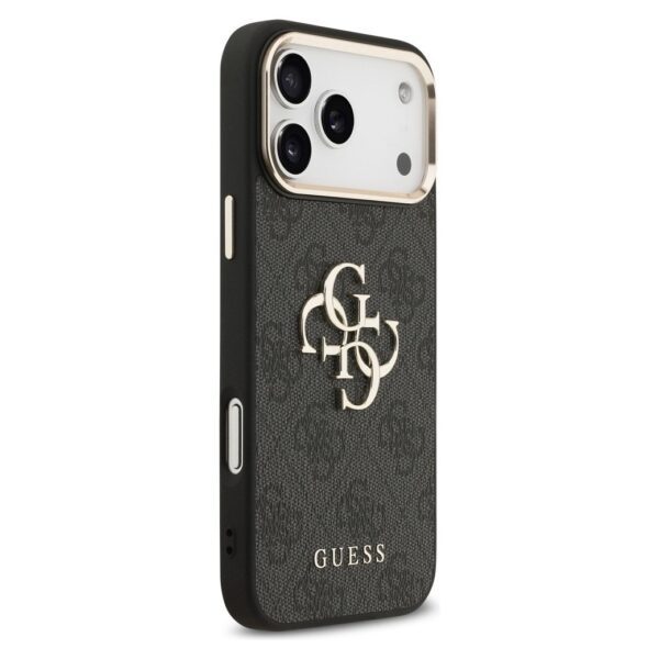 5ff11d4de8e1162dd3b2ced24ca8d063 GUESS case for IPHONE 17 Pro Max GUHCP17X4GMGCGR (PU W/ Big 4G Classic Logo) gold black