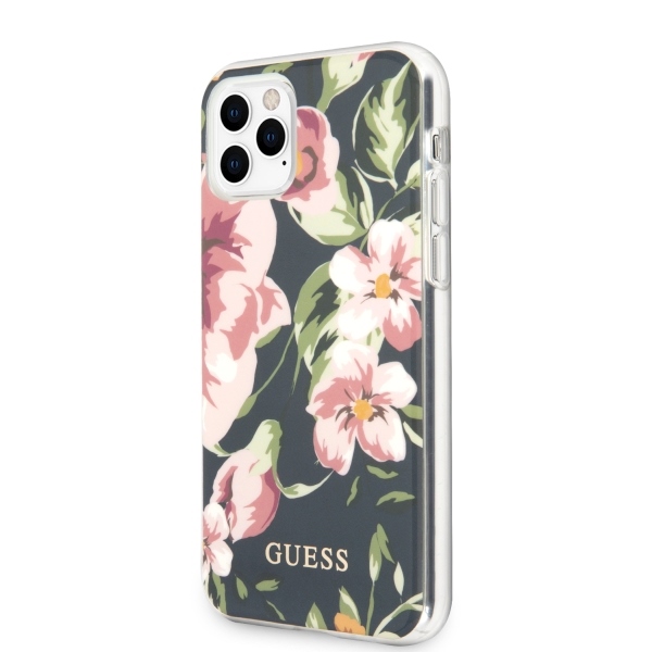 Guess GUHCN65IMLFL03 iPhone 11 Pro Max granatowy/navy N°3 Flower Collectioneng