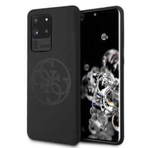 Guess GUHCS69LS4GBK S20 Ultra G988 black/black hard case Silicone 4G Tone On Toneeng