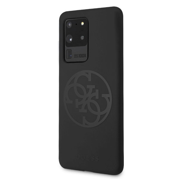 Guess GUHCS69LS4GBK S20 Ultra G988 black/black hard case Silicone 4G Tone On Toneeng