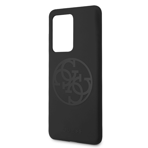Guess GUHCS69LS4GBK S20 Ultra G988 black/black hard case Silicone 4G Tone On Toneeng