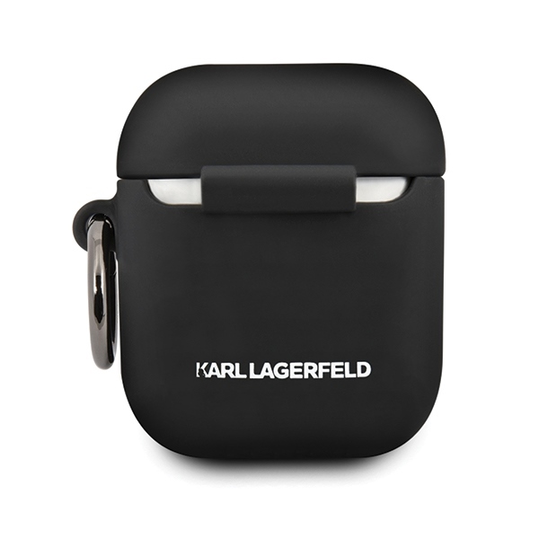 Case for AirPods 1 / 2 Karl Lagerfeld Silicone Ikonik - blackeng