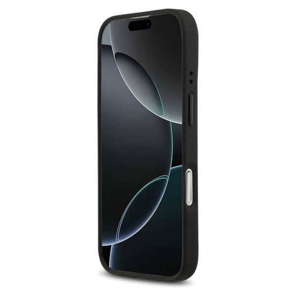 BMW case for IPHONE 17 compatible with MagSafe BMHMP17S25PCCSCAK (PU Carbon Logo) anthracite