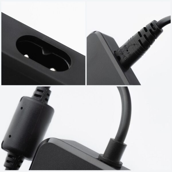 FORCELL F-ENERGY E856 uniwersal laptop charger 90W (6 adaptors) - czarny