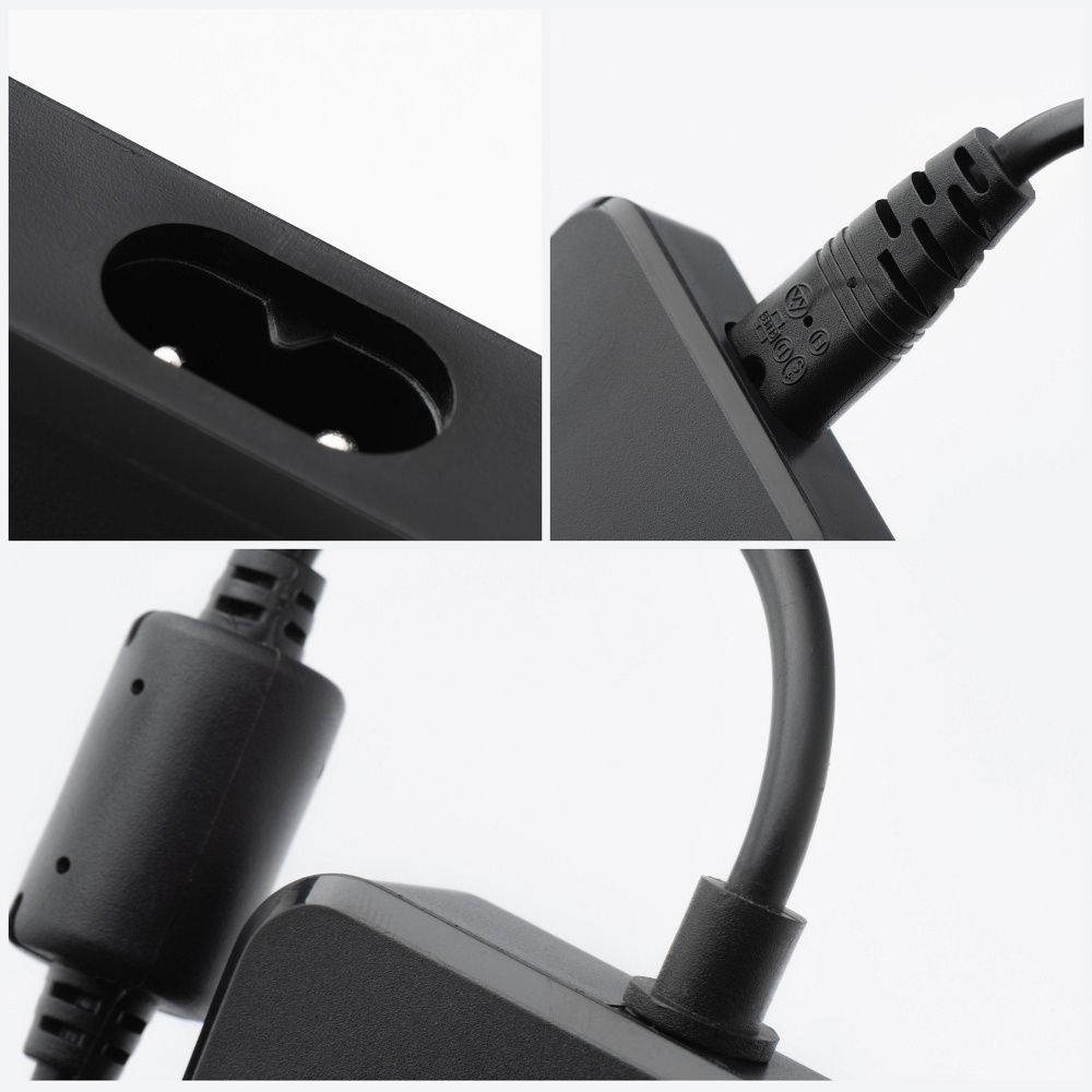FORCELL F-ENERGY E856 uniwersal laptop charger 90W (6 adaptors) - czarny
