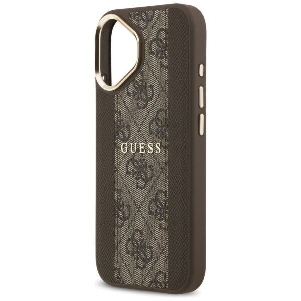 61f3e2af287b5c013277ce12643fcc5e GUESS case for IPHONE 17 compatible with MagSafe GUHMP17SPG4SEMCW (PU W/ 4G Stripe) brown