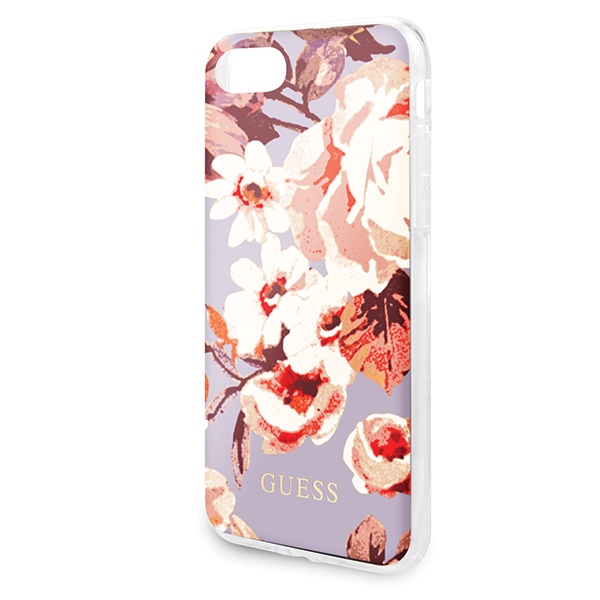 Guess GUHCI8PCUTRFL02 iPhone 7/8/SE 2020 / SE 2022 lilac/lilac N°2 Flower Collection Shinyeng