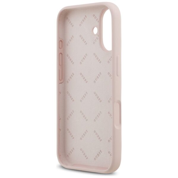 GUESS case for IPHONE 17 GUHCP17SSC4GSMP (Silicone W/ Big 4G Script) pink