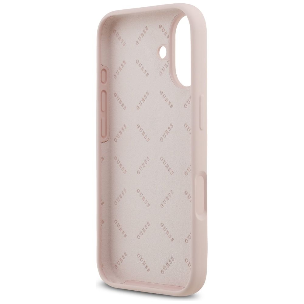 GUESS case for IPHONE 17 GUHCP17SSC4GSMP (Silicone W/ Big 4G Script) pink