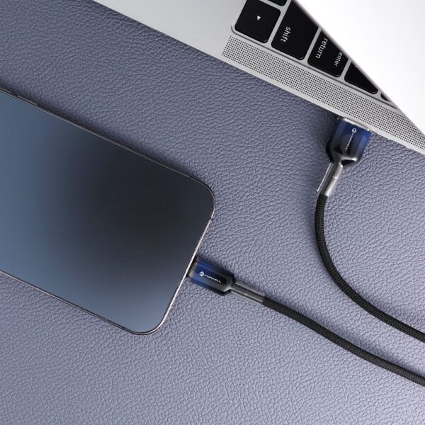 FORCELL F-ENERGY C353 cable USB A to Lightning 2,4A 12W Gradient 1 m black