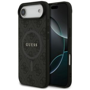 GUESS case for IPHONE 17 Air compatible with MagSafe GUHMP17MG4GFRK (PU 4G Ring Classic Logo) black