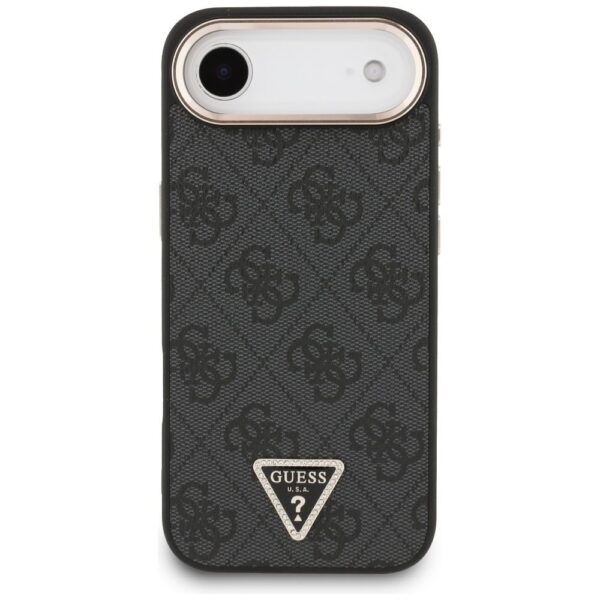 633e1bfb2b38cc4cd0f1064c92ba2b78 GUESS case for IPHONE 17 Air compatible with MagSafe GUHMP17MP4GTDGMK (4G PU W/ Triangle Logo) gold black