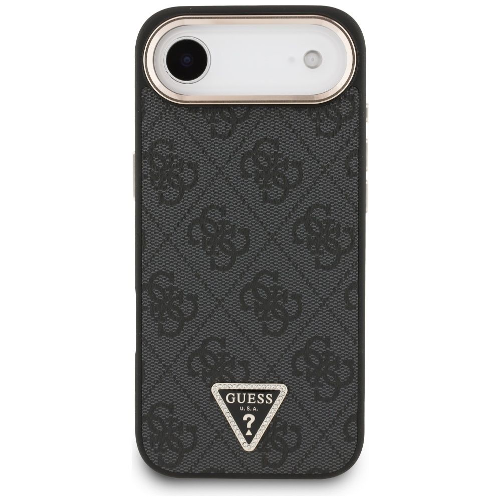633e1bfb2b38cc4cd0f1064c92ba2b78 GUESS case for IPHONE 17 Air compatible with MagSafe GUHMP17MP4GTDGMK (4G PU W/ Triangle Logo) gold black