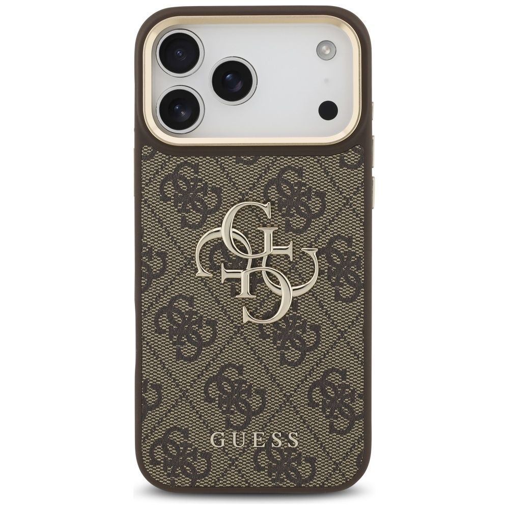 645a912f2339705cbbc6277b5db7fa97 GUESS case for IPHONE 17 Pro Max GUHCP17XP4G4BCSW (PU W/ Big 4G Classic & Big Strap Metal Buttons) brown