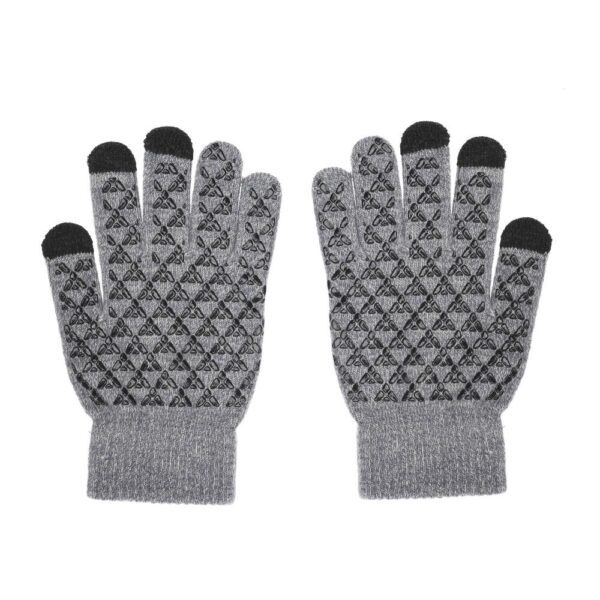 Touch screen gloves TRIANGLE for Woman grey