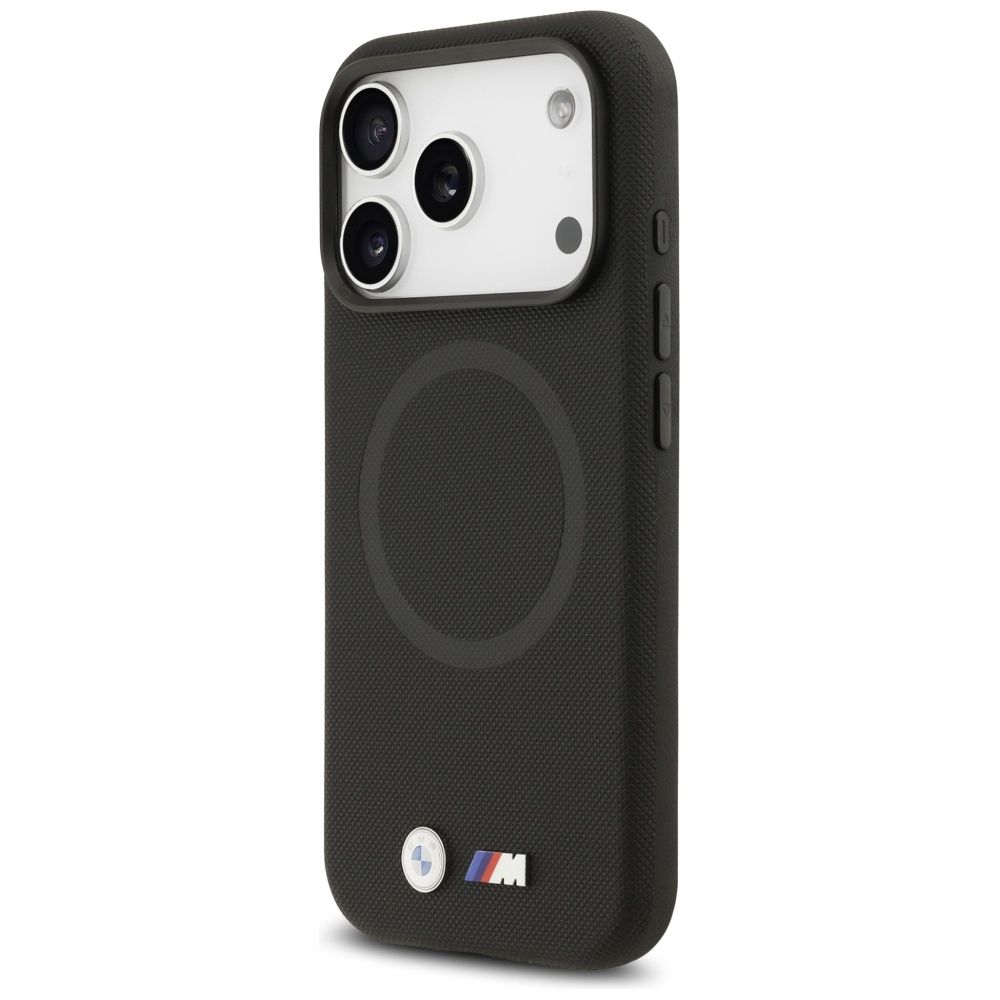 65304199ff665118c7519328b8a351e1 BMW case for IPHONE 17 Pro compatible with MagSafe BMHMP17L25PFWSMK (PU FW Metal Logo) black