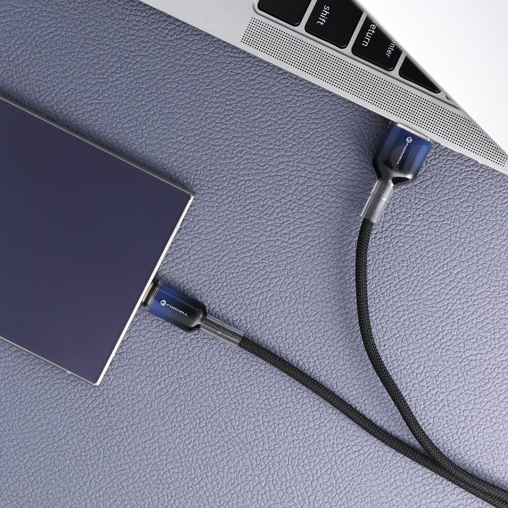 6534996fe6c880482060c3d01e04b9a5 FORCELL F-ENERGY C352 cable USB A to Type C QC4.0 3A 66W Gradient 1 m black