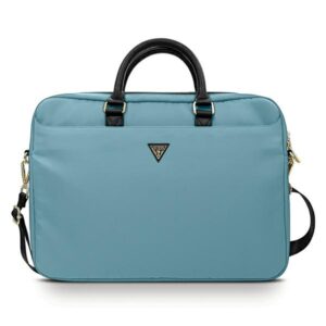 Guess Nylon Triangle Logo bag for a 16" laptop - blueeng
