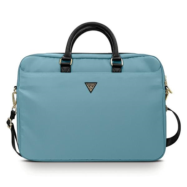 Guess Nylon Triangle Logo bag for a 16" laptop - blueeng